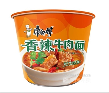 康师傅 香辣牛肉面 105g/桶