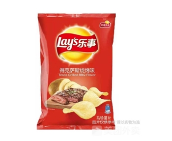 乐事 德克萨斯烧烤味 薯片70g/袋