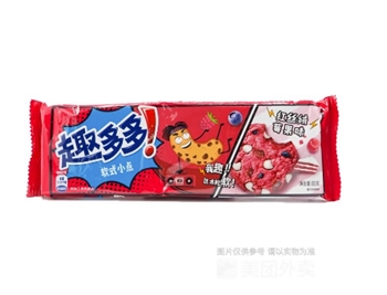 趣多多 软式小点红丝绒莓果味曲奇饼干 80g/袋